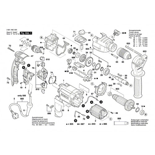 Запчасти для дрели Bosch GSB 21-2RE